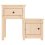 VidaXL (Brown, 2) vidaXL 1/2x Solid Wood Pine Bedside Cabinet End Table Cabinet Multi Colours 6