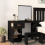 VidaXL (Black) vidaXL Solid Wood Pine Dressing Table Wooden Desk Cosmetic Table Multi Colours 4