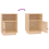 VidaXL (Brown, 1) vidaXL 1/2x Solid Wood Pine Bedside Cabinet Nightstand End Table Multi Colours 9