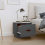 VidaXL (Grey, 2) vidaXL 1/2x Solid Wood Pine Bedside Cabinet End Accent Table Multi Colours 5