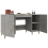 VidaXL (Concrete grey) vidaXL Desk Engineered Wood Office Computer Study Writing Desk Multi Colours 7