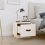 VidaXL (White, 1) vidaXL 1/2x Solid Wood Pine Bedside Cabinet End Accent Table Multi Colours 4