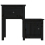 VidaXL (Black, 2) vidaXL 1/2x Solid Wood Pine Bedside Cabinet End Table Cabinet Multi Colours 6
