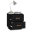 VidaXL (Black, 2) vidaXL 1/2x Solid Wood Pine Bedside Cabinet Nightstand End Table Multi Colours 6