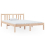 VidaXL vidaXL Bed Frame Bed Base Wooden Platform Bed Solid Wood 135x190 cm Double 4