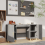 VidaXL (Grey sonoma) vidaXL Desk Engineered Wood Office Computer Study Writing Desk Multi Colours 6