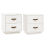 VidaXL (White, 2) vidaXL 1/2x Solid Wood Pine Bedside Cabinet Nightstand End Table Multi Colours 3
