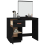 VidaXL (Black) vidaXL Solid Wood Pine Dressing Table Wooden Desk Cosmetic Table Multi Colours 6