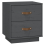 VidaXL (Grey, 2) vidaXL 1/2x Solid Wood Pine Bedside Cabinet Nightstand End Table Multi Colours 7