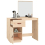 VidaXL (Brown) vidaXL Solid Wood Pine Dressing Table Wooden Desk Cosmetic Table Multi Colours 6