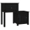 VidaXL (Black, 2) vidaXL 1/2x Solid Wood Pine Bedside Cabinet End Table Cabinet Multi Colours 4