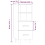 VidaXL (High gloss white) vidaXL Sideboard Engineered Wood Indoor Side Cabinet Cupboard Multi Colours 10