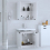 VidaXL (White) vidaXL Bathroom Cabinet Set 2 Piece Engineered Wood Sink Unit Multi Colours 4
