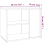 VidaXL (Smoked oak) vidaXL Side Cabinet Storage Unit Side Table Hall Sofa Table Engineered Wood 4