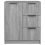 VidaXL (grey sonoma) vidaXL Sideboard Console Cabinet Storage Cupboard Highboard Engineered Wood 5