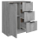 VidaXL (grey sonoma) vidaXL Sideboard Console Cabinet Storage Cupboard Highboard Engineered Wood 6