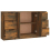 VidaXL vidaXL Sideboards 3 Stk. Räuchereiche Holzwerkstoff 8