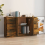 VidaXL vidaXL Sideboards 3 Stk. Räuchereiche Holzwerkstoff 5
