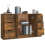 VidaXL vidaXL Sideboards 3 Stk. Räuchereiche Holzwerkstoff 7