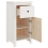 VidaXL vidaXL 2x Solid Wood Pine Sideboards White Cabinet Cupboard Home Organiser 10