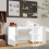 VidaXL (White) vidaXL Desk Engineered Wood Office Computer Study Writing Desk Multi Colours 5