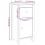 VidaXL vidaXL 2x Solid Wood Pine Sideboards White Cabinet Cupboard Home Organiser 5