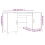 VidaXL (White) vidaXL Desk Engineered Wood Office Computer Study Writing Desk Multi Colours 6