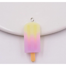 Resin charms ice cream necklace pendant decoration earring key chain jewelry making
