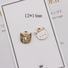 100pcs/lot alloy drop animals cartoon cats heads shape metal floating locekt charms diy jewelry pendant accessory