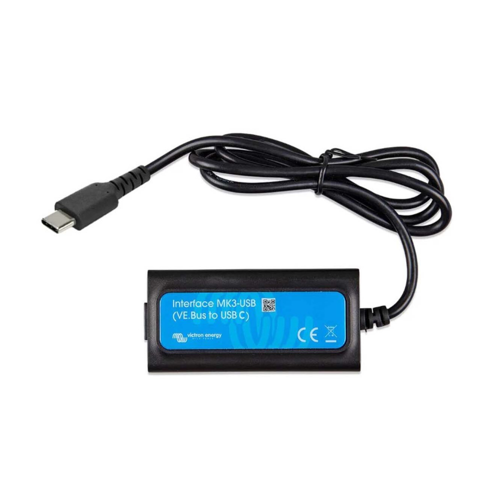 Victron Energy Interface Cable Mk3 Vebus To Usb-C Configuration Firmware Updates
