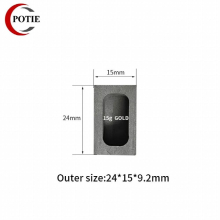 Mini Size Graphite Ingot Mold 15g Graphite Melting Crucible for Silver Casting Precious Metal Refining Ingots Mould