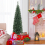 Costway 5 FT Pre-Lit Christmas Tree Slim Pencil Xmas Tree w/ 150 LED Lights 9