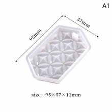 Four-leaf Clover Mirror Silicone Mold Suitable for Epoxy Resin Diy Craft Listing Pendant Tag Keychain Jewelry Making