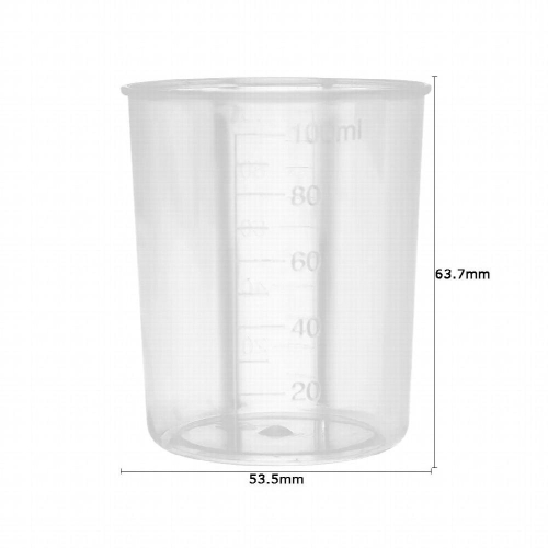 100ml Plastic Graduated Measuring Cup Liquid Container Epoxy Resin Silicone Making Tool Transparent Mixing Cup DIY Mixing Tool 2