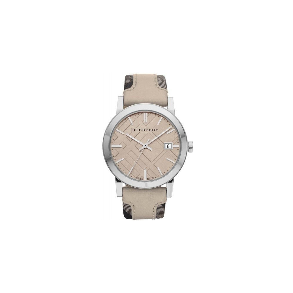 Burberry Nova Check Ladies Beige Leather Watch BU9021