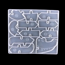 DIY Giraffe Crocodile Puzzle Game Childrens Dinosaur Puzzle Crystal Epoxy Resin Mold Tyrannosaurus Rex Puzzle Silicone Mould