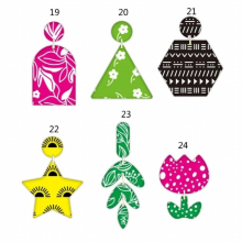 Silicone Clay Stencils Silk Screen for Clay Jewelry Clay Earrings Decorations