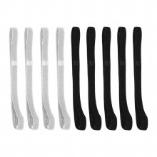 9 Pcs Thick Non-Slip Elastic Sport Headbands Hair Headbands,Exercise Hair and Sweatbands for Women and Men(Black, Grey)