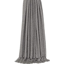Riva Paoletti Auriella Throw Light Grey Loose Weave Design 127 X 180cm