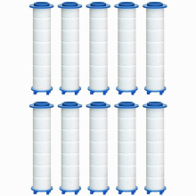 10Pcs Replacement Shower Filter for Hard Water - High Output Shower Water Filter to Remove Chlorine and Fluoride