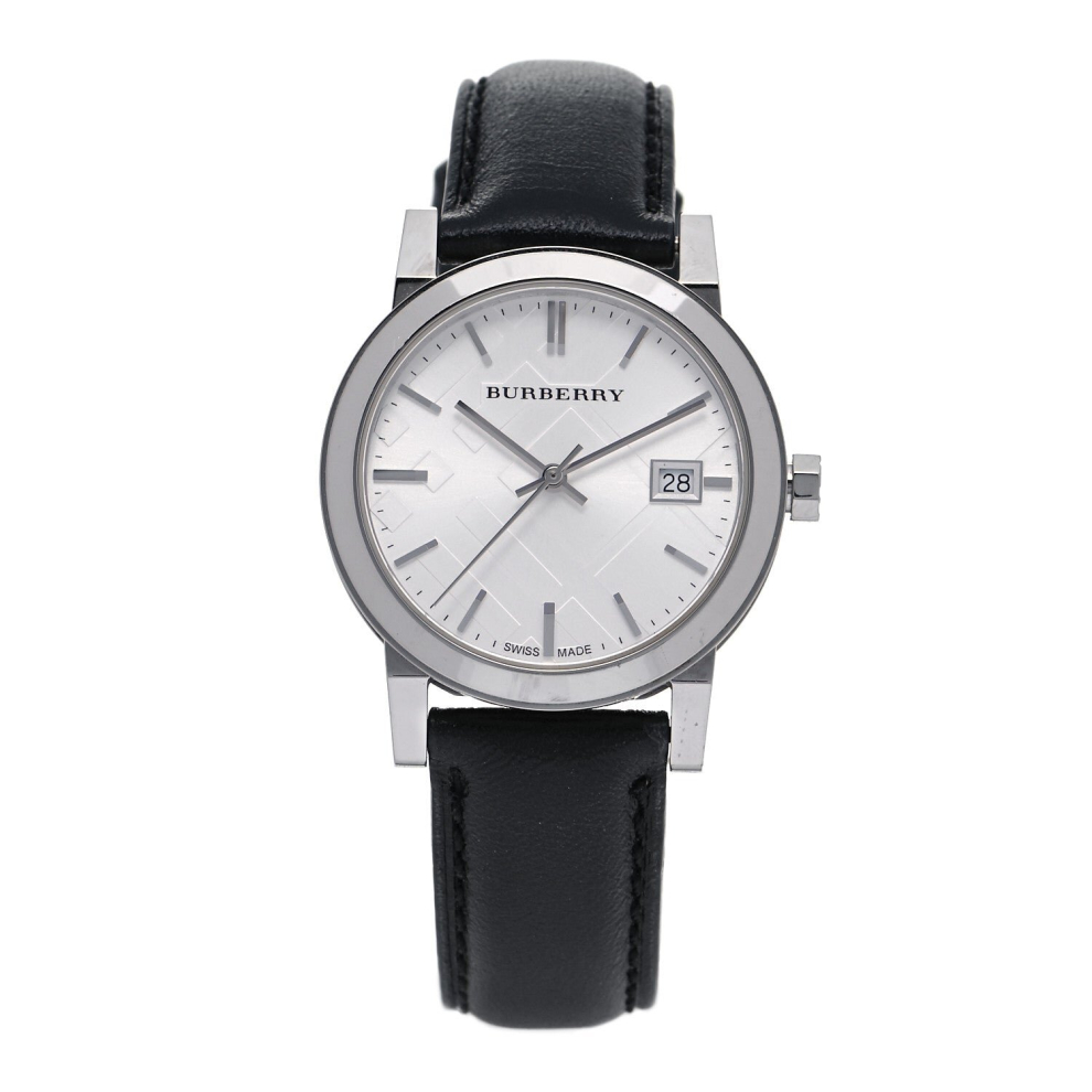 Burberry The City Watch Ladies Petite Black Leather BU9206