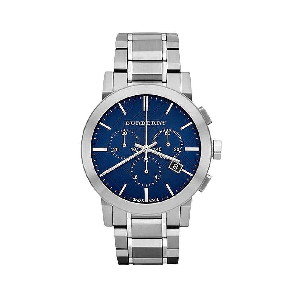 Burberry The City Watch Hommes Chronographe bleu BU9363