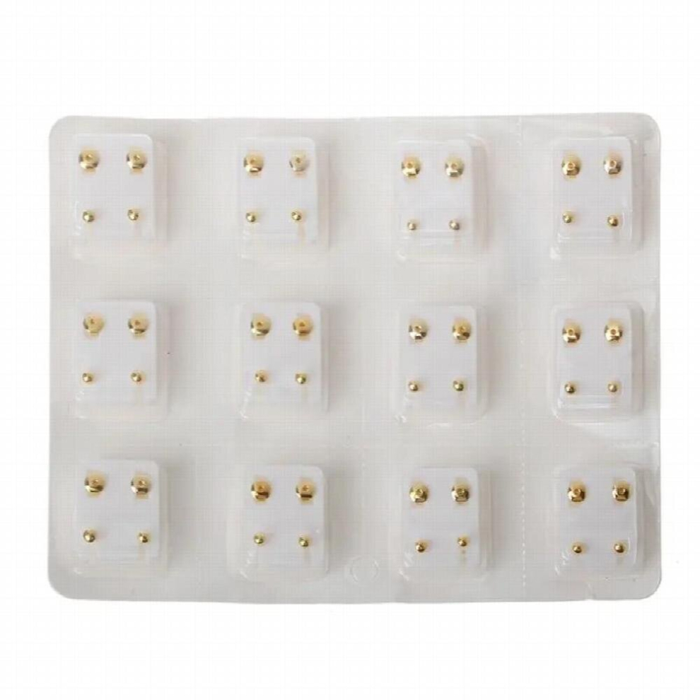 12 Pairs Ear Piercing Gun Earring Disposable Set Hypoallergenic Ear Stud Jewelry