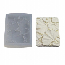DIY Tags Plaster Silicone Mold Pendant Plaster Mold Flower Leaf Shape Resin Molds Silicone Molds Concrete