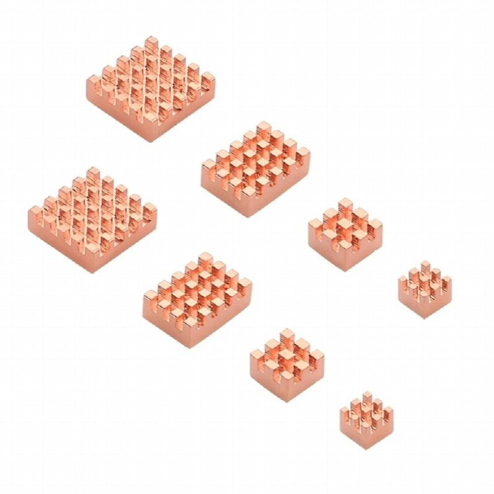 2Set Heat Sink Metal Copper Heatsink Passive Cooling Pad Heat Dissipation Radiator For 4 Model B 885668201606