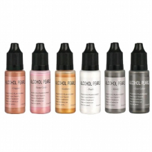 6 Colors 15ml Metallic Alcohol Pigment Resin Dye Alcohol-Based Ink Concentrated Paint Epoxy Resin Colorant Resin Casting Crafts