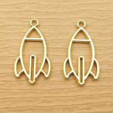10pcs 16x30mm rocket charm for jewelry making earring pendant bracelet charm necklace charms diy finding