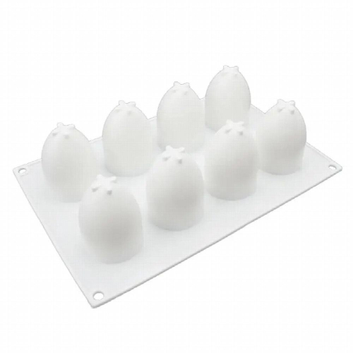 3D Easter Egg Baking Mold Silicone Mousse Cake Epoxy Resin Casting Pendant Molds X4YA 1