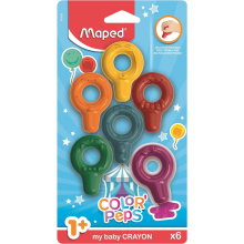 MAPED Baby Colorpeps farveblyanter til tidlig alder 6 stk.