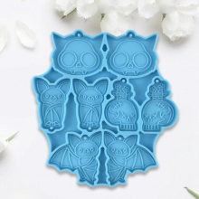 Bat Shaped Earrings Epoxy Resin Mold Jewelry Necklace Pendant Silicone Mould DIY Crafts Ear Drop Dangle Decorations Mold